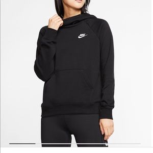 Nike Funnel-Neck Fleece Pullover Hoodie - S